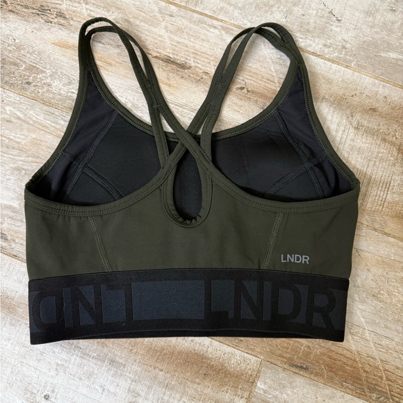 LNDR Dark Green Sports Bra - Picture 2 of 5